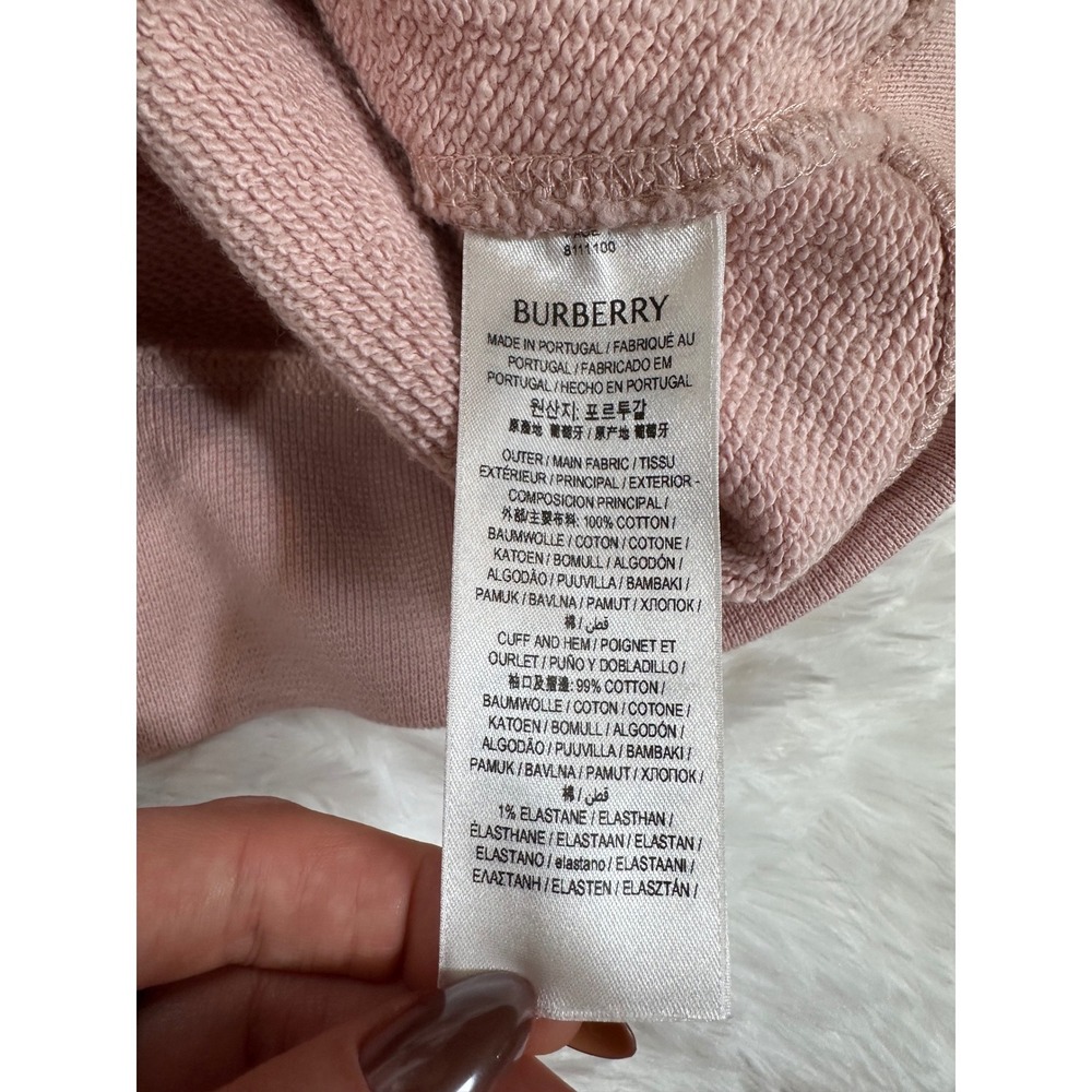 Burberry Bouquet‎ Knight Stamp Cotton Zip Hoodie Womens size XS - Picture 4 of 5